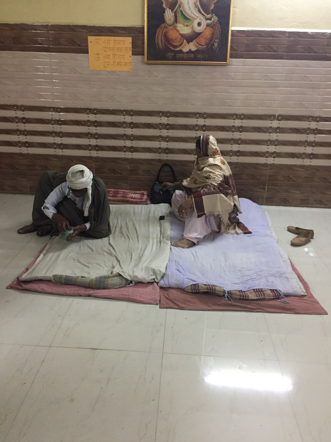 Comfortable winter blankets and clean pillows provided to every stranded guest